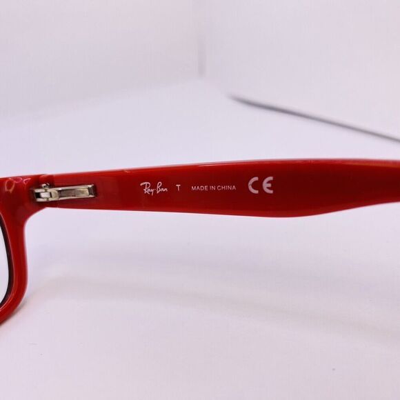 Ray-Ban Authentic Eyeglasses RB 1535 3573 46 [] 16 125 MM Black Red Pattern - Picture 4 of 8